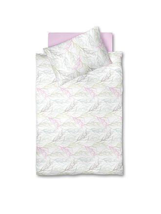 FLEURESSE | Satin Bettwäsche  MODERN GARDEN 70x90cm / 140x200cm Rosemary