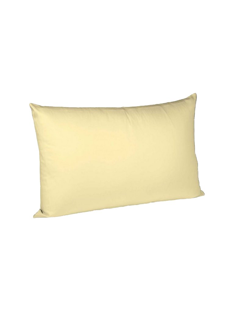 FLEURESSE Satin-Kissenbezug Royal Uni 2-er 40x40cm (Vanille) gelb
