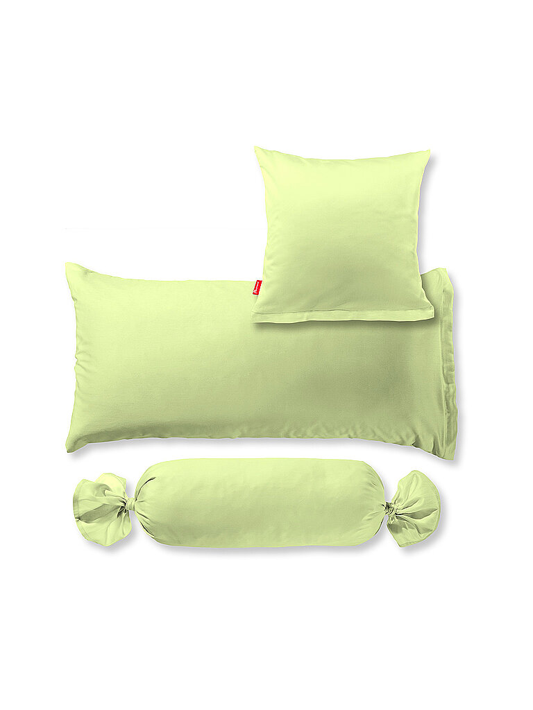 FLEURESSE Satin Kissenbezug Royal Uni 2x 40x40cm Hellgrün hellgrün – FLEURESSE