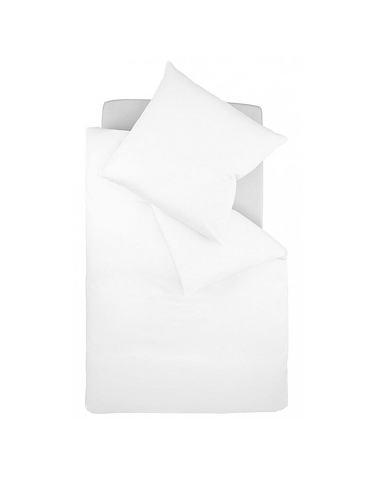 FLEURESSE Satin-Bettwäsche Royal 70x90cm/140x220cm  weiß