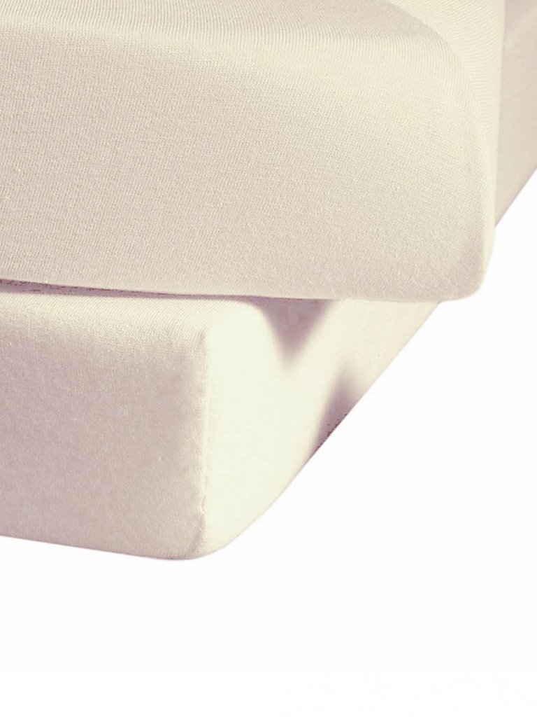 FLEURESSE Jerseyspannleintuch 100x200cm (Natur) beige