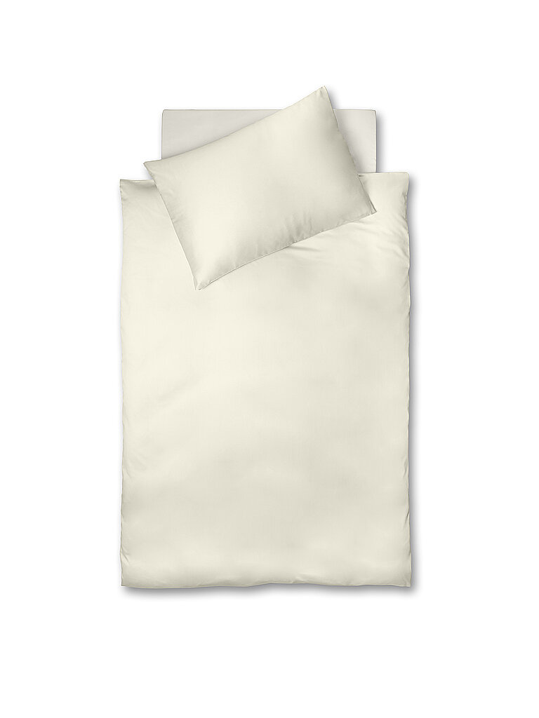 FLEURESSE Satin Bettwäsche Royal 2 x 70x90cm / 200x200cm Crème crème