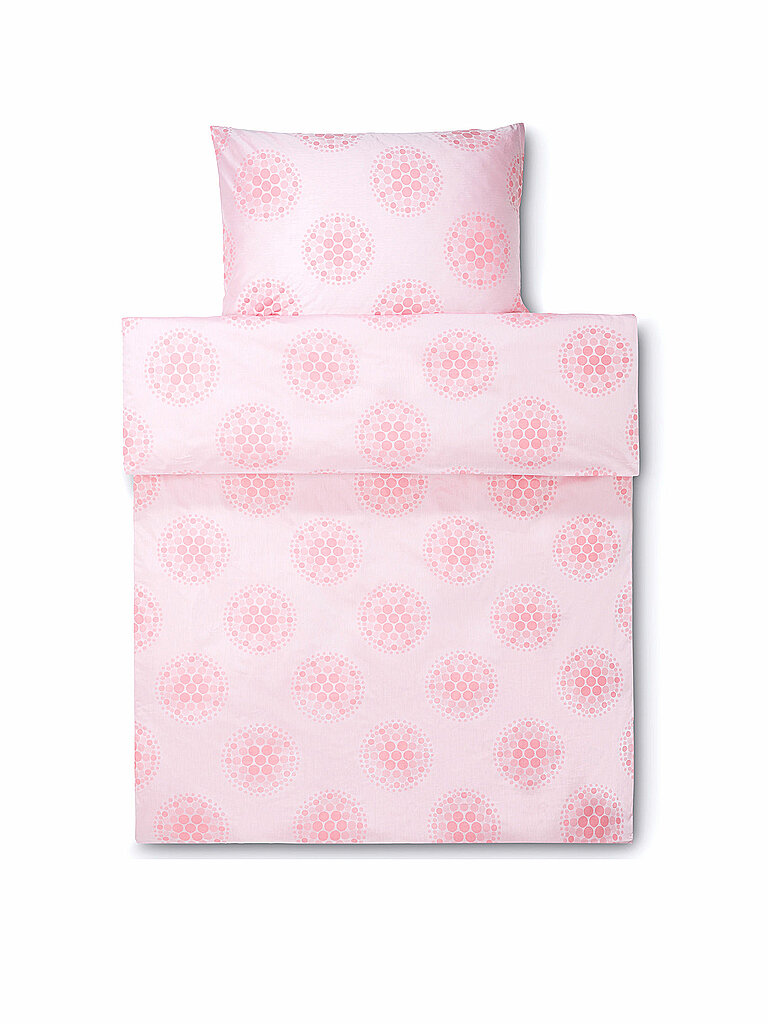 FLEURESSE Damast-Bettwäsche Schönbrunn 70x90cm/140x200cm  rosa
