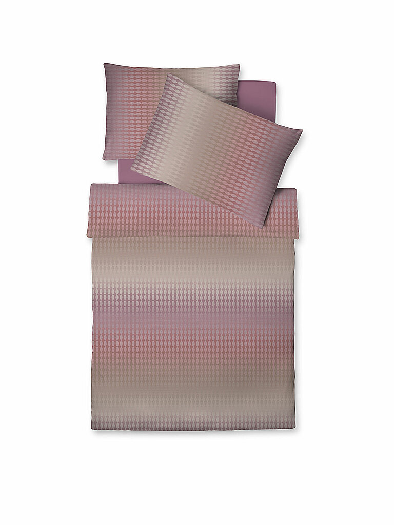 FLEURESSE Satin-Bettwäsche Modern Classic 70x90cm/140x200cm  rosa