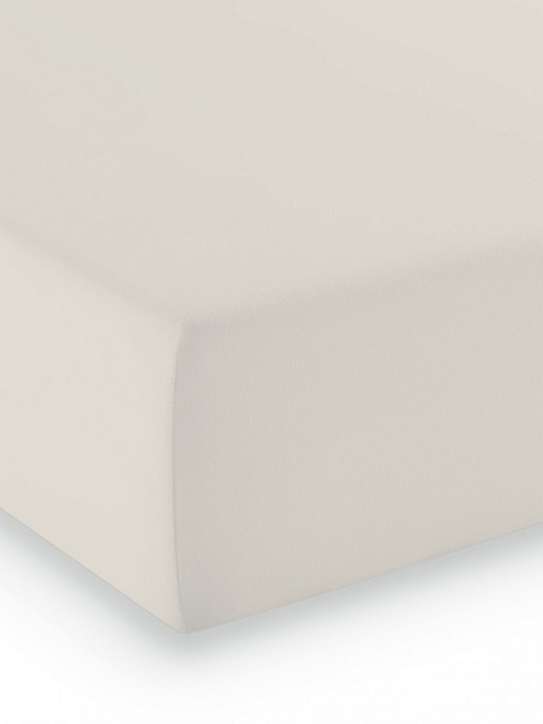 FLEURESSE Jersey Spannleintuch Vegan 180x200cm (Beige) beige