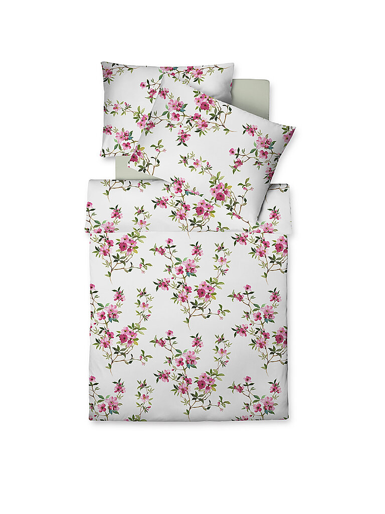 FLEURESSE Jersey Bettwäsche Topas 70x90cm/140x200cm Apfelblüte creme