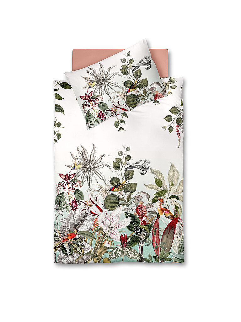 FLEURESSE Satin Bettwäsche Flower Art 70x90cm/140x200cm  Exotic bunt