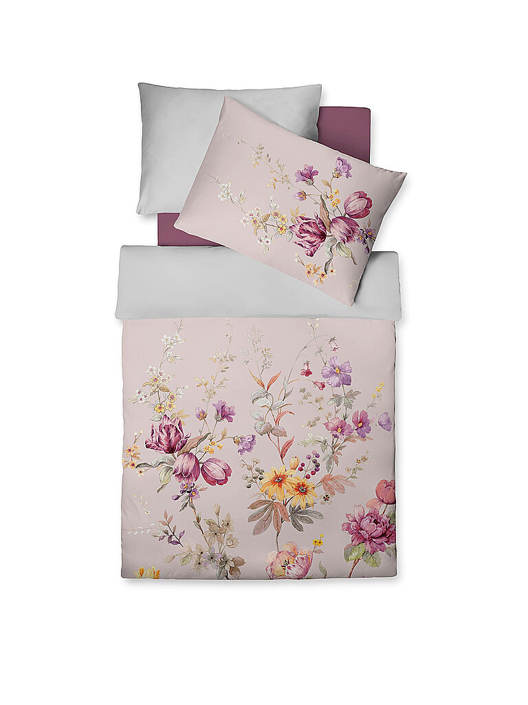 FLEURESSE Satin Bettwäsche Bed Art 70x90cm/140x200cm Blossom Pink pink