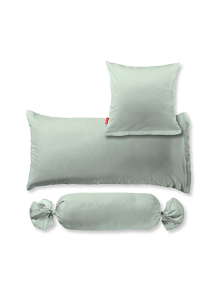 FLEURESSE Satin Kissenbezug Royal Uni 2er 40x40cm Olive olive