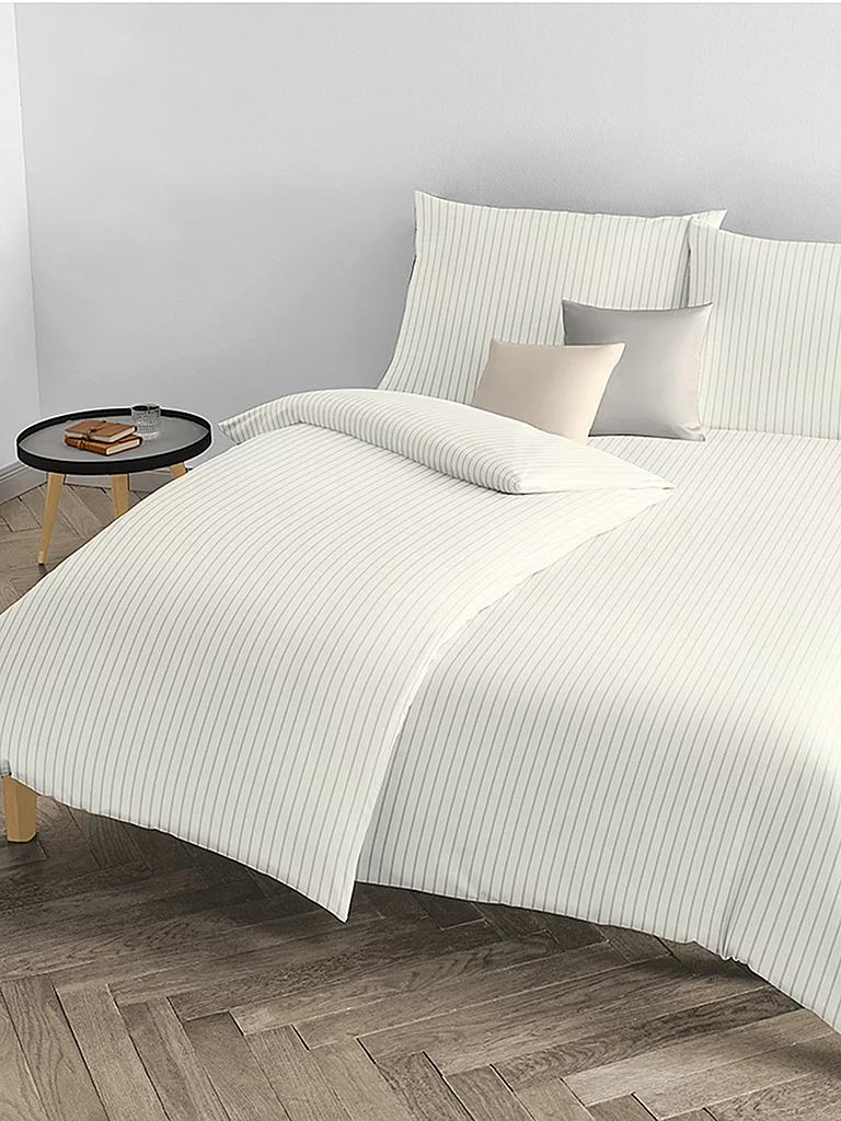 FLEURESSE Linge de lit en damas Melk 70x90cm / 140x200cm Crème crème