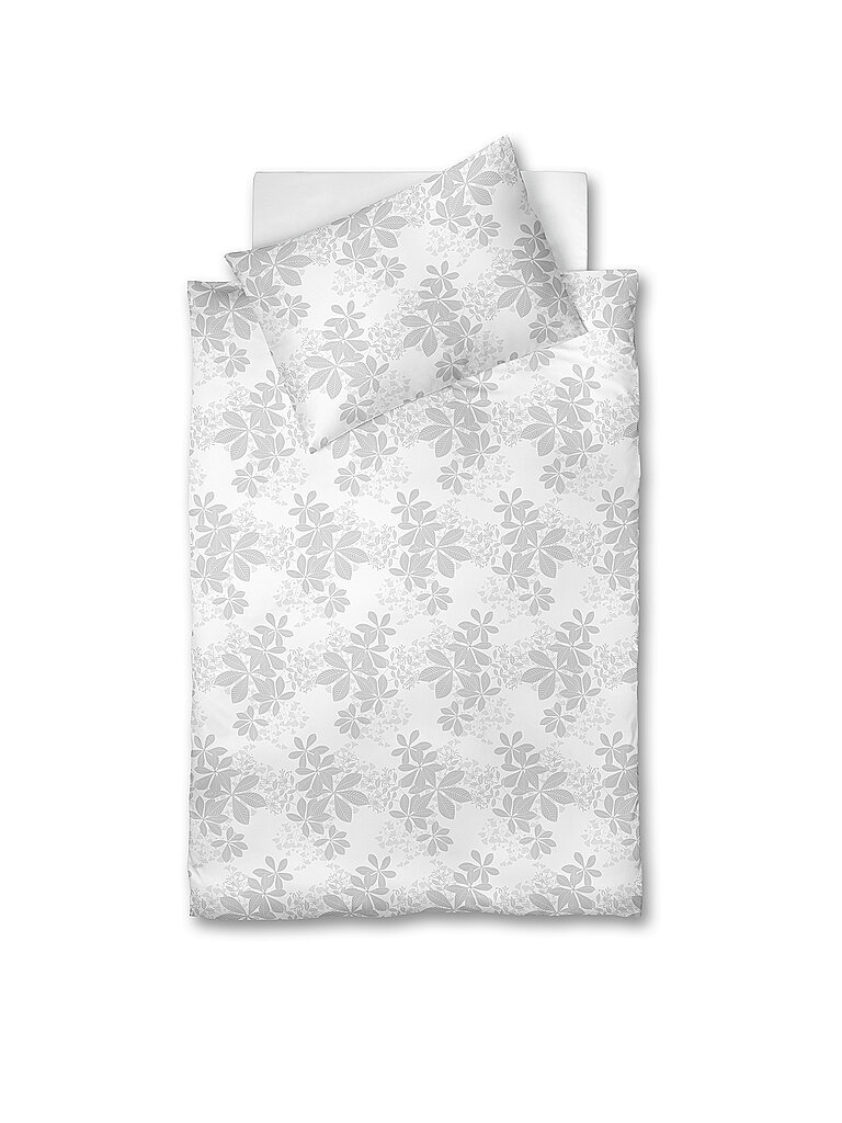 FLEURESSE Damast Bettwäsche OPAL 70x90cm/140x200cm Weiss weiss – FLEURESSE