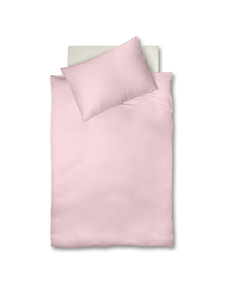 FLEURESSE Satin Bettwäsche ROYAL UNI 70x90cm / 140x200cm Rose rose