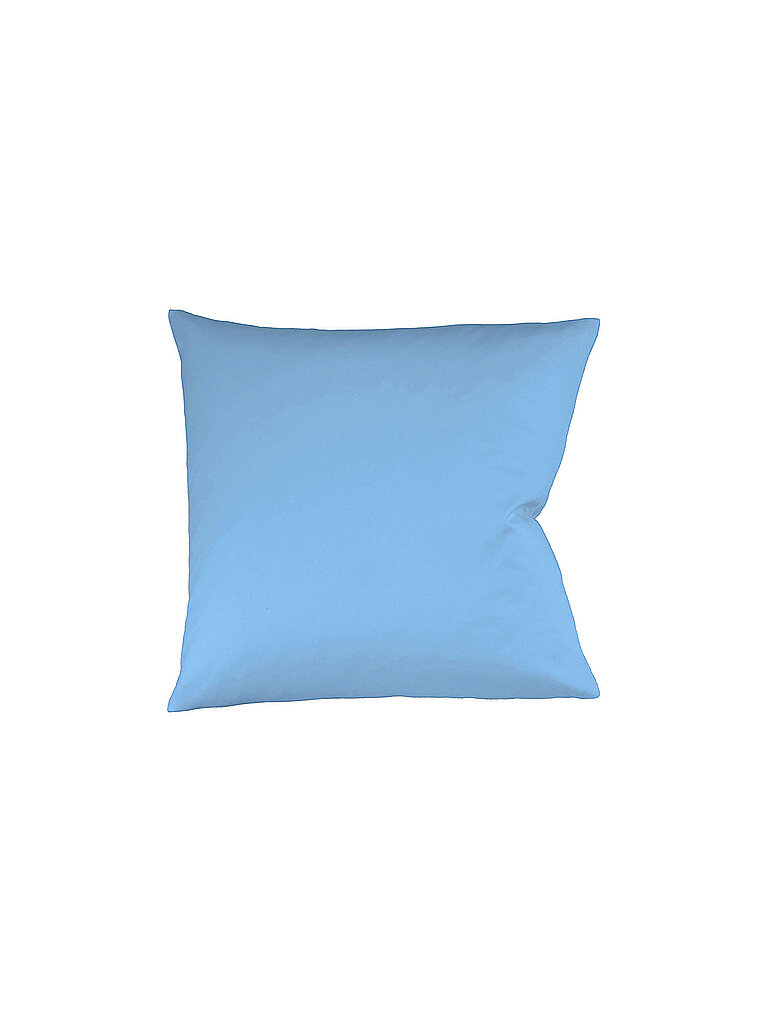 FLEURESSE Satin Kissenbezug Royal Uni 2er 40x40cm Blau hellblau