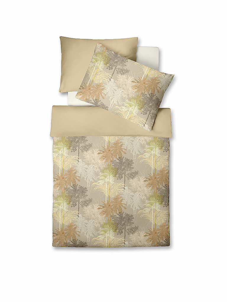 FLEURESSE Satin Bettwäsche MIAMI 70x90cm/140x220cm  gelb – FLEURESSE