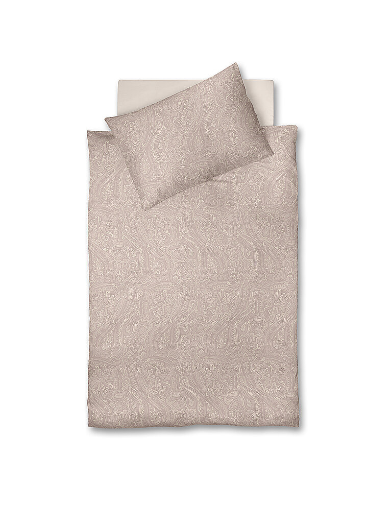 FLEURESSE Flanell Bettwäsche 70x90cm/140x200cm LECH JACQUARD Rose rosa