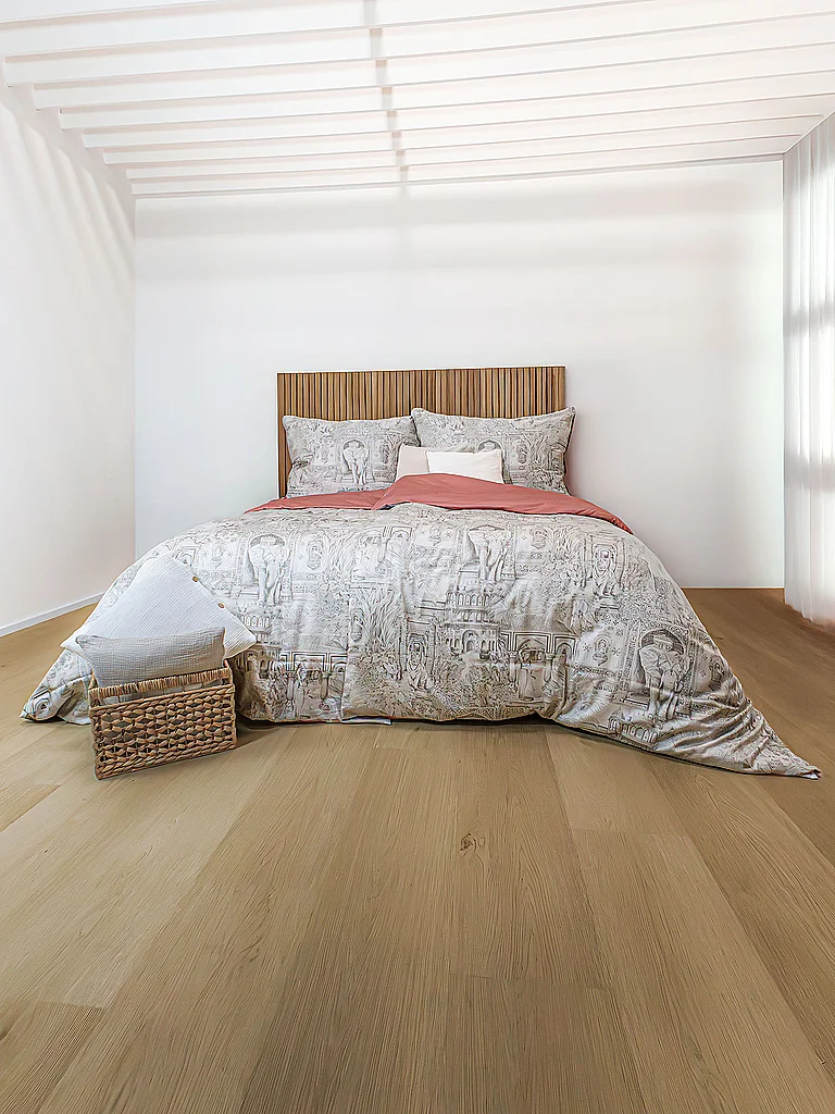 FLEURESSE Parure de lit en satin 70x90cm/140x200cm BED ART Rosewood rose