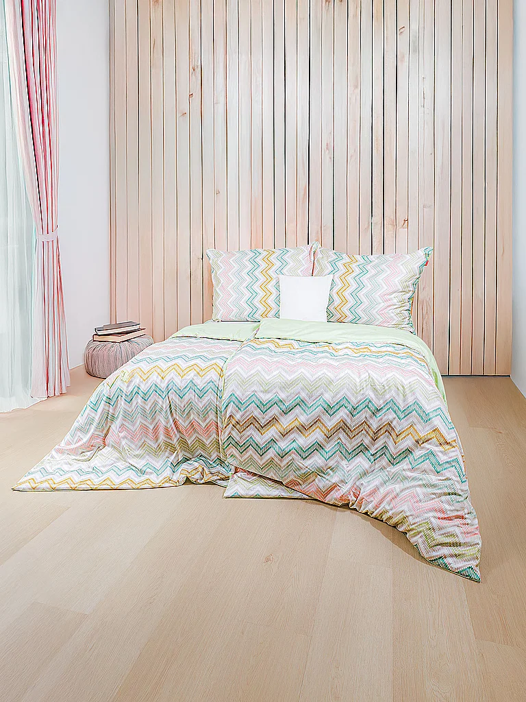 FLEURESSE Satin Bettwäsche MODERN CLASSIC 70x90cm / 140x220cm Rosemary vert clair