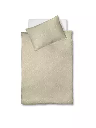 FLEURESSE | Flanell Bettwäsche 70x90cm/140x200cm LECH JACQUARD Rose | beige