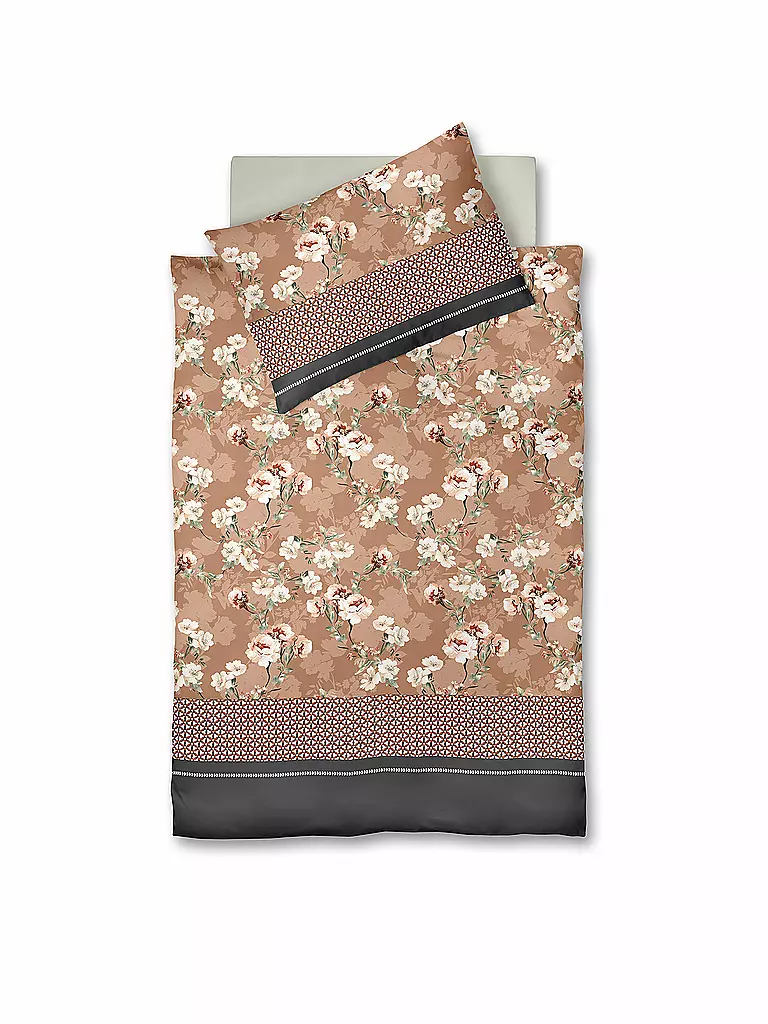FLEURESSE | Flanell Bettwäsche Davos 70x90cm/140x200cm Apricot | kupfer