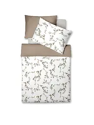 FLEURESSE | Jersey Bettwäsche 70x90cm/140x200cm DIAMOND Ivory | beige