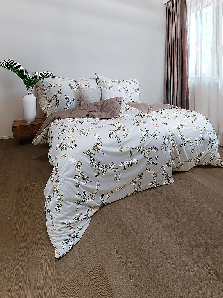 FLEURESSE | Jersey Bettwäsche 70x90cm/140x200cm DIAMOND Ivory | beige