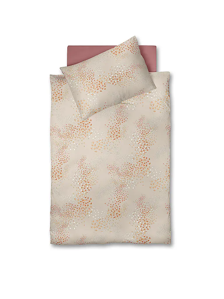 FLEURESSE | Jersey Bettwäsche 70x90cm/140x200cm TOPAS Pumpkin | camel
