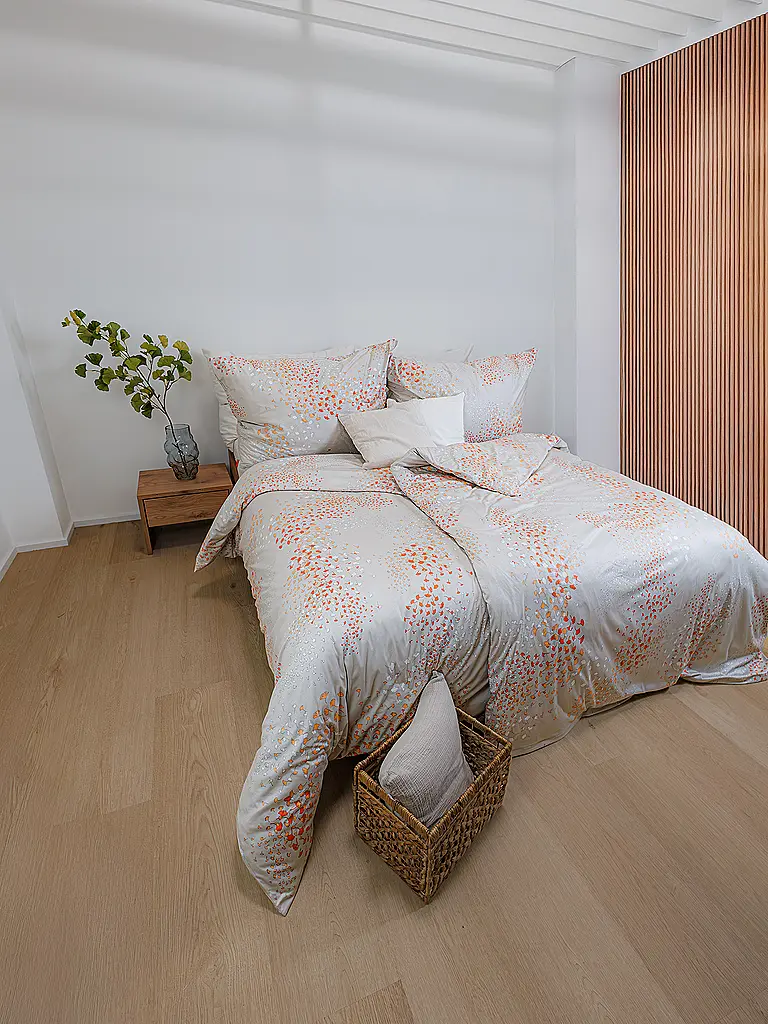 FLEURESSE | Jersey Bettwäsche 70x90cm/140x200cm TOPAS Pumpkin | camel