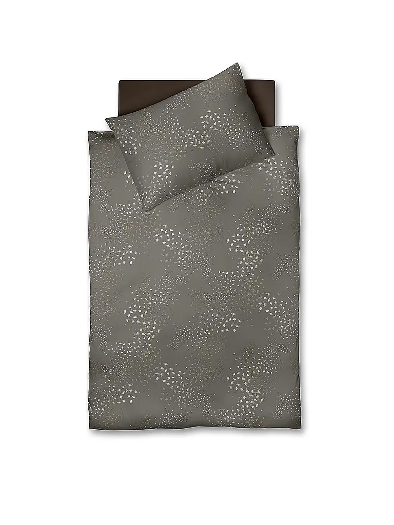 FLEURESSE | Jersey Bettwäsche 70x90cm/140x200cm TOPAS Stone | grau
