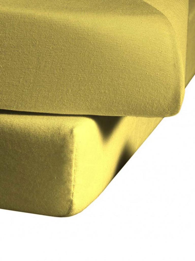 FLEURESSE | Jerseyspannleintuch 180x200cm (Gelb) | gelb