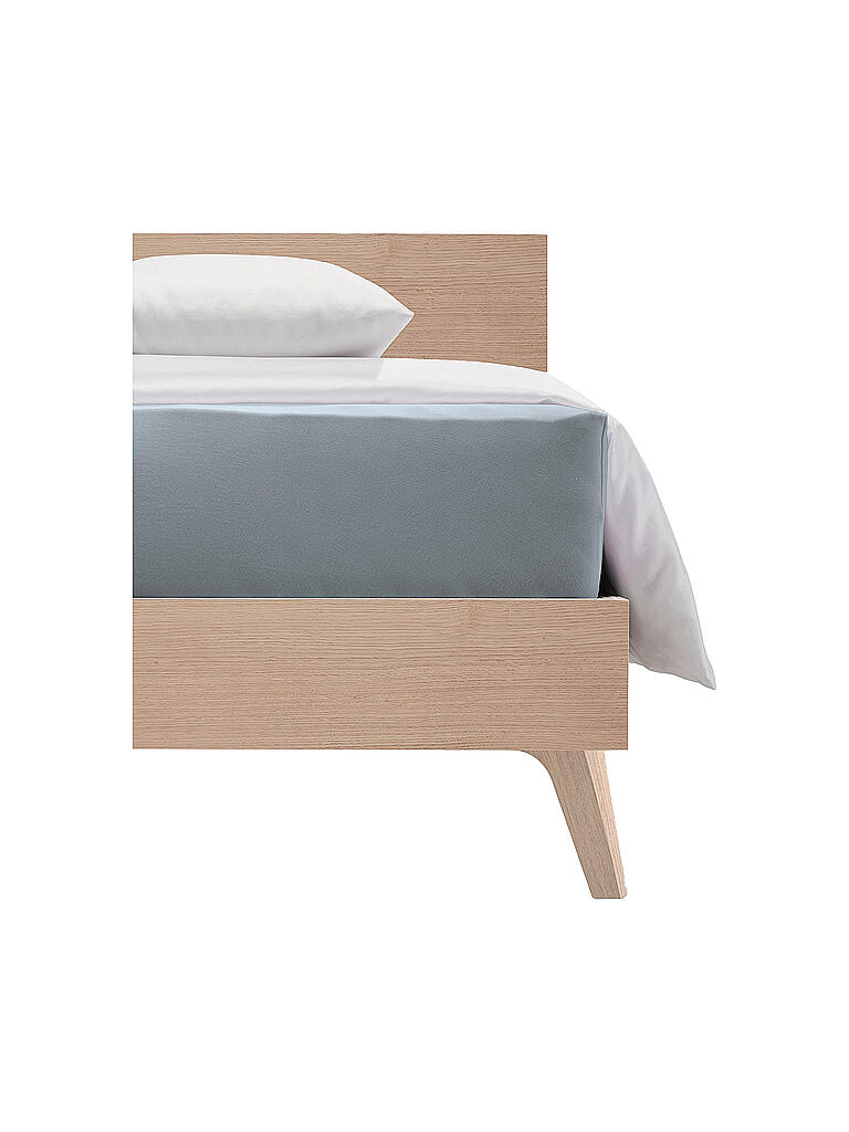 FLEURESSE | Jerseyspannleintuch Elasto Comfort XL Boxspringbett 200x200 Pearl Blue | hellblau