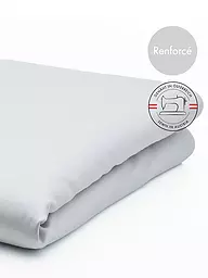 FLEURESSE | Leintuch "Monika" 240x260cm (Weiss) | silber