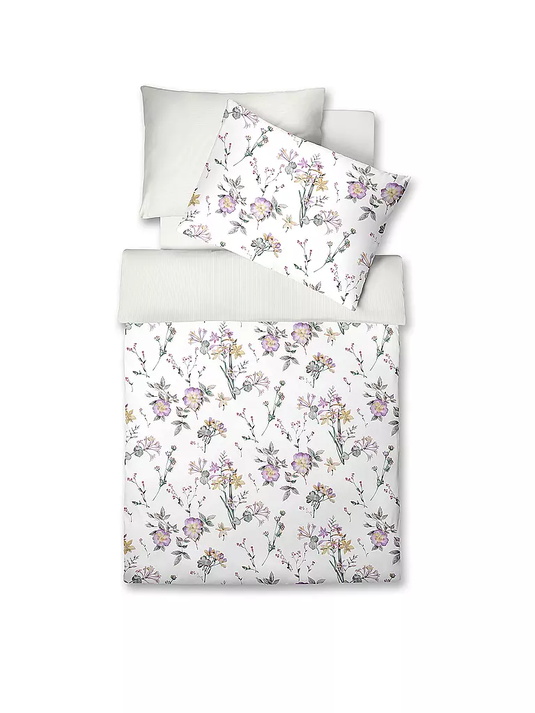 FLEURESSE | Satin Bettwäsche 70x90cm/140x200cm BED ART Flieder | lila