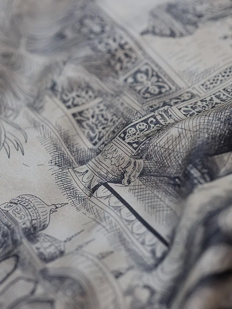 FLEURESSE | Satin Bettwäsche 70x90cm/140x200cm BED ART Indigo | dunkelblau