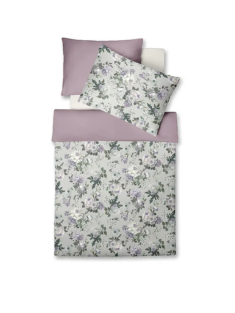 FLEURESSE | Satin Bettwäsche 70x90cm/140x200cm BED ART Mint | mint