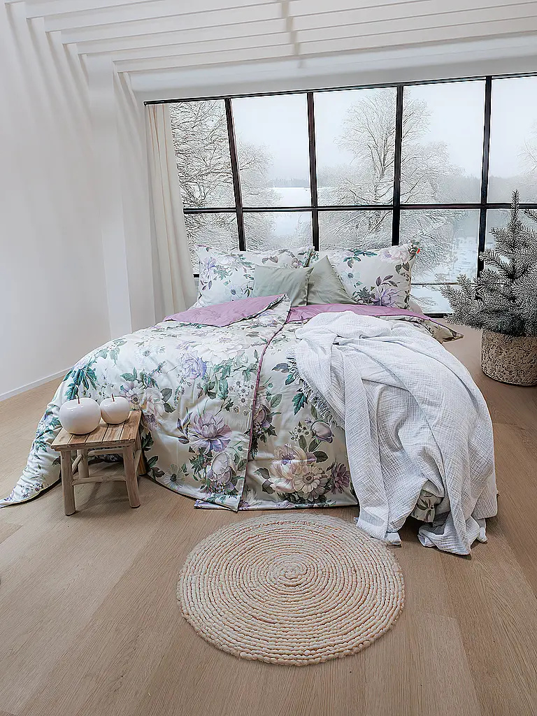 FLEURESSE | Satin Bettwäsche 70x90cm/140x200cm BED ART Mint | mint