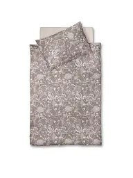 FLEURESSE | Satin Bettwäsche 70x90cm/140x200cm MODERN GARDEN B Urban Blue | rosa