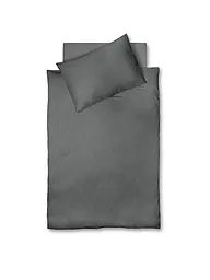 FLEURESSE | Satin Bettwäsche 70x90cm/140x200cm MODERN LIFE B Stone | grau