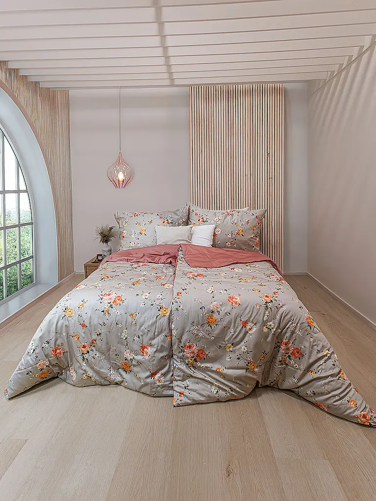 FLEURESSE | Satin Bettwäsche 70x90cm/140x200cm STOCKHOLM Misty Rose | rosa
