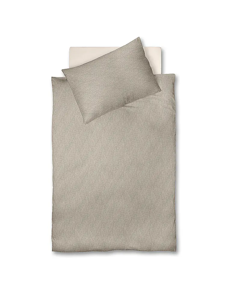 FLEURESSE | Satin Bettwäsche 70x90cm/140x220cm MODERN LIFE B Sand | camel