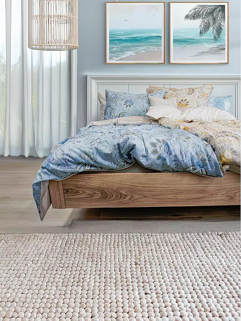 FLEURESSE | Satin Bettwäsche MIAMI 70x90cm/140x200cm  Powder Blue | 