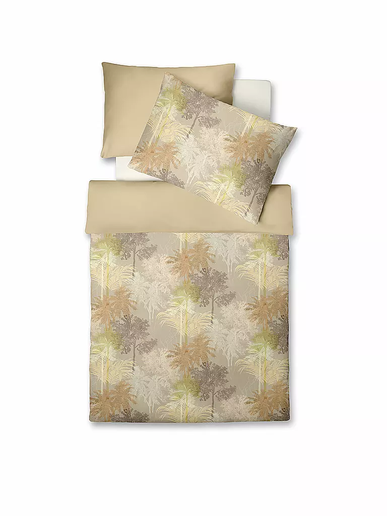 FLEURESSE | Satin Bettwäsche MIAMI 70x90cm/140x220cm  | gelb