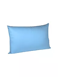 FLEURESSE | Satin Nackenrollenbezug Royal Uni 15x40cm Weiss | hellblau