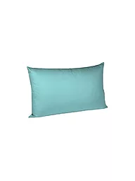 FLEURESSE | Satin Nackenrollenbezug Royal Uni 15x40cm Weiss | türkis