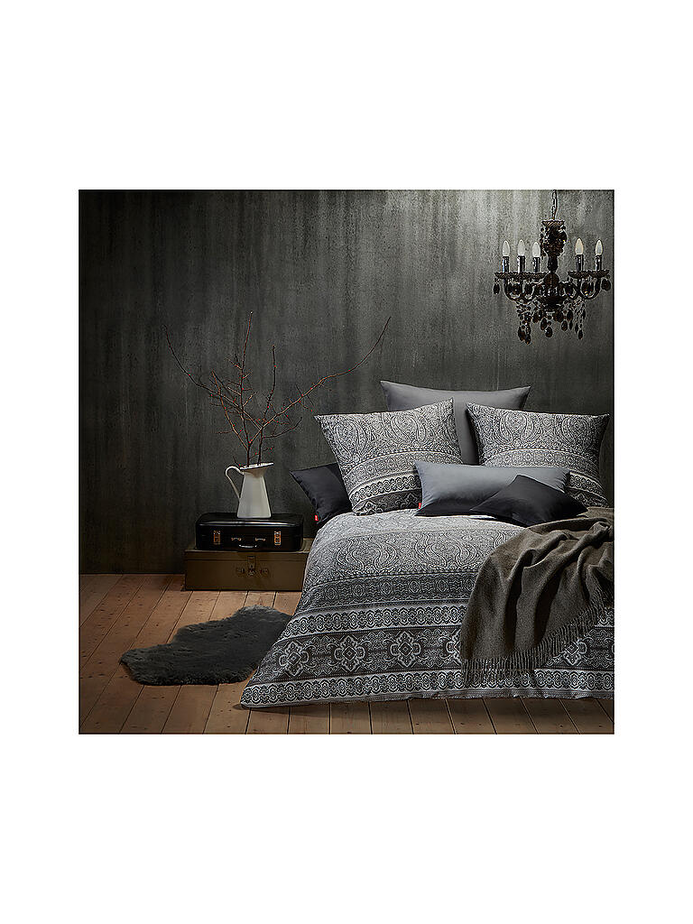 FLEURESSE | Satin-Bettwäsche Modern Classic 70x90cm/140x200cm Macciato | braun