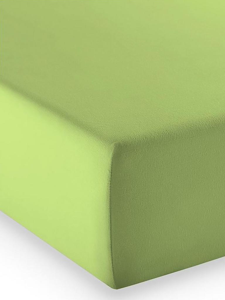 FLEURESSE | Spannleintuch "Elasto Comfort" 100x200cm (Hellgrün) | grün