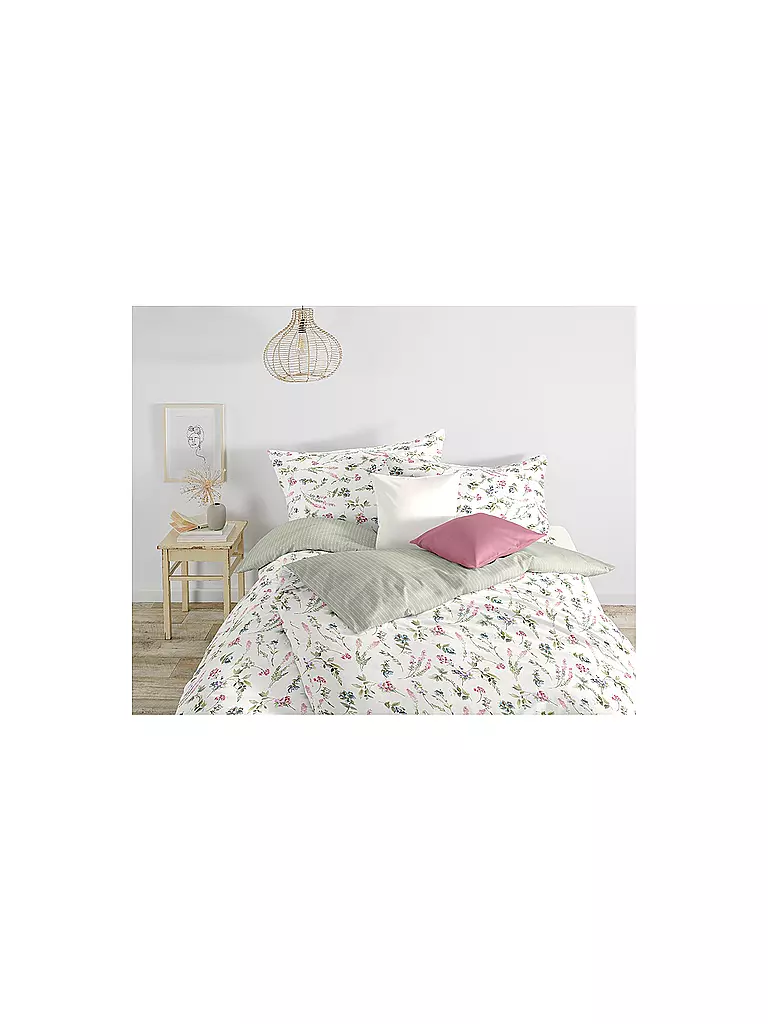 FLEURESSE | Tencel Bettwäsche LUXURY 70x90cm / 140x200cm Multicolor | weiss