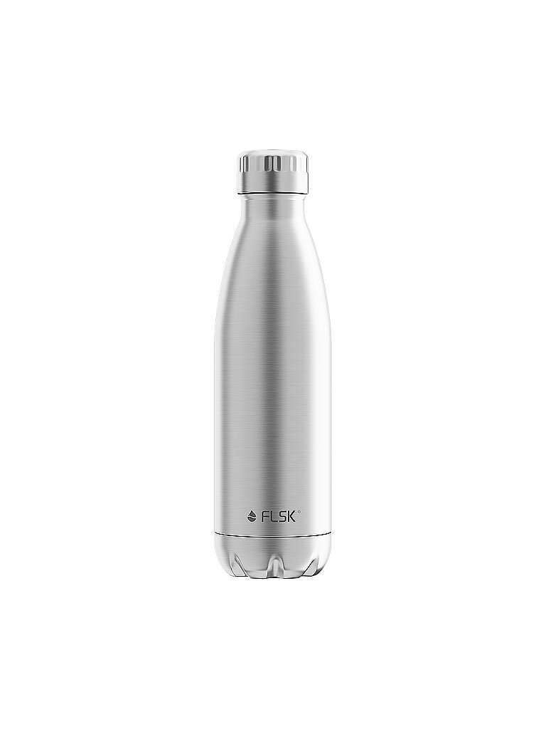 FLSK Trinkflasche 0,5l Edelstahl silber