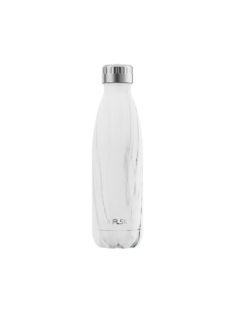 FLSK Trinkflasche 0,5l White Marble weiß