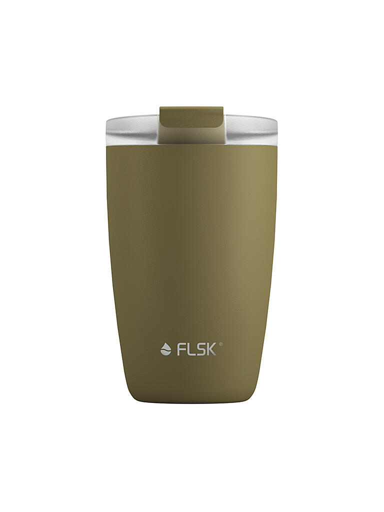 FLSK | CUP Coffee to go-Becher 0,35l Edelstahl Khaki | olive