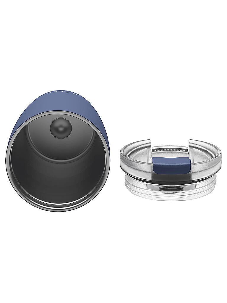 FLSK | CUP Coffee to go-Becher 0,35l Edelstahl Midnightblue | dunkelblau